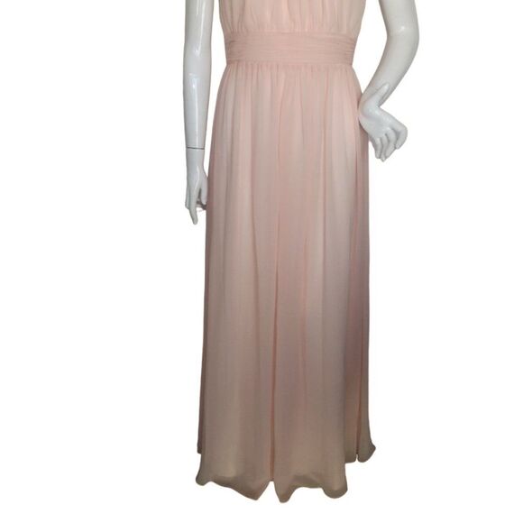 IEENA/MAC DUGGAL Gown, 6, Pastel Pink, FLAW, Sleeveless Maxi, Bow, Gathered - Picture 8 of 15